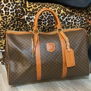 Celine Travel Duffle with Luggage Tag, Lock & Key as shown live